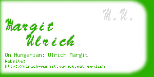 margit ulrich business card